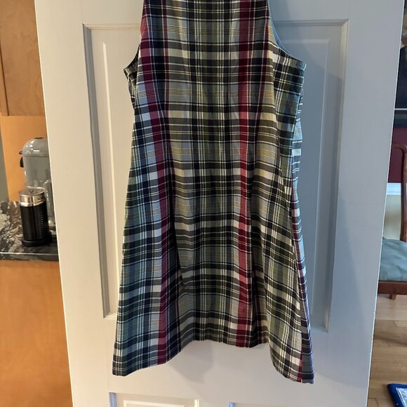 Tommy hilfiger multicolor plaid Sleevless Dress size 10 - Picture 4 of 6